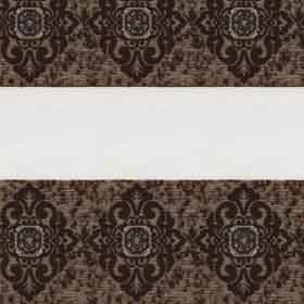 Рулонные ткани для жалюзи зебра ДАМАСК 2870 коричневый, 270 см