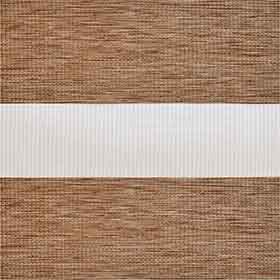 Рулонные ткани для жалюзи зебра САХАРА 2868 св. коричневый, 210 см