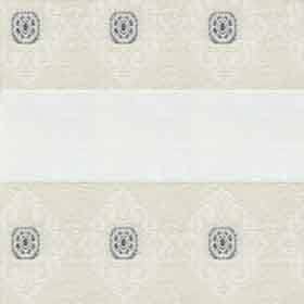Рулонные ткани для жалюзи зебра ДАМАСК 0225 белый, 270 см