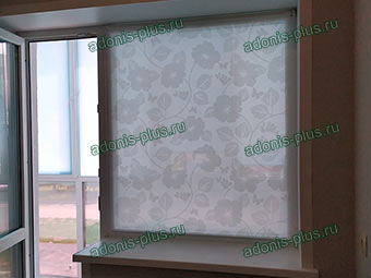 Рулонные шторы MINI на кухонное окно ПВХ. Ткань ЛЕТНИЙ СОН Ульяновск