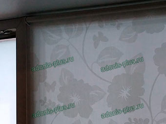 Рулонные шторы MINI на кухонное окно ПВХ. Ткань ЛЕТНИЙ СОН Ульяновск