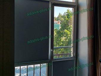 Рулонные шторы MINI на окно в спальню. Ткань АЛЬФА Ульяновск