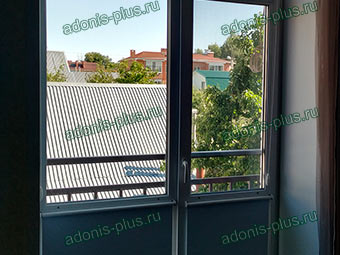 Рулонные шторы MINI на окно в спальню. Ткань АЛЬФА Ульяновск