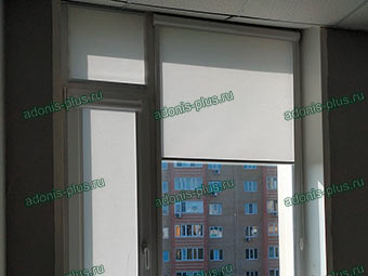 Кассетные рулонные шторы UNI на окна ПВХ. Ткань ОМЕГА AMIGO Ульяновск